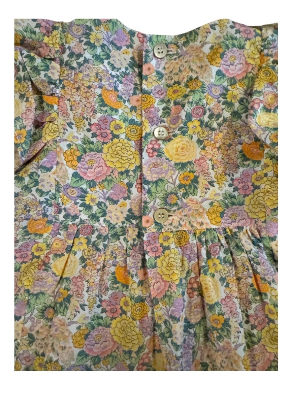 Amaia Hand Smocked Floral Dress Girls Size 3 🌸✨ - Picture 4 of 5